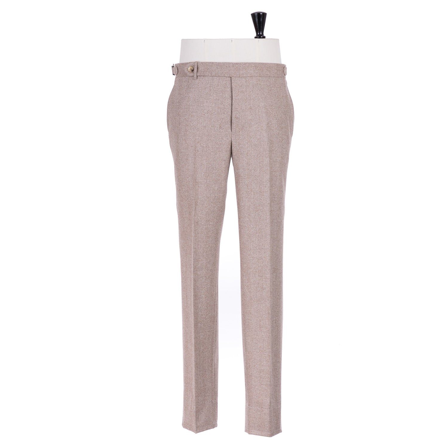 Exclusively for Michael Jondral: Sand Brown Trousers made of Wool Flannel - Rota Sartorial